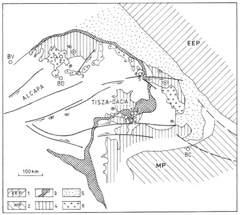 Structural Sketch Of The Carpathians Simplified Acc To Sandulescu Download Scientific