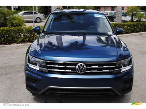 2018 Silk Blue Metallic Volkswagen Tiguan Se 129546340 Photo 3 Car Color