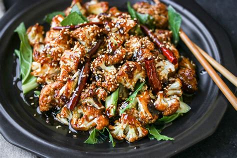 General Tso S Baked Cauliflower The Wanderlust Kitchen