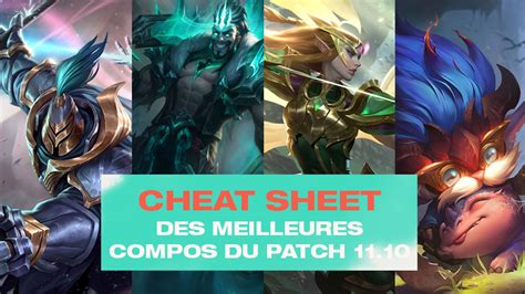 Tft Cheat Sheet Des Meilleures Compos Du Patch Breakflip