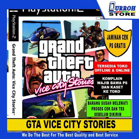 KASET DVD GAME PS 2 Playstation 2 GTA VICE CITY STORIES Lazada