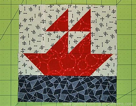 Sailboat Quilt Block Pattern And Sizes