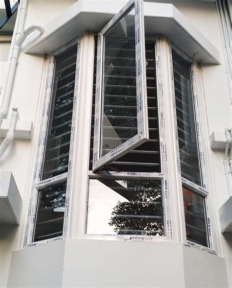 White Upvc Bay Pole Degree Window At Rs 550 Sq Ft In Ernakulam ID