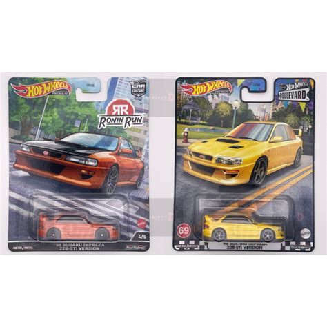 Hotwheels Premium Boulevard Car Culture Subaru Impreza B Sti Version