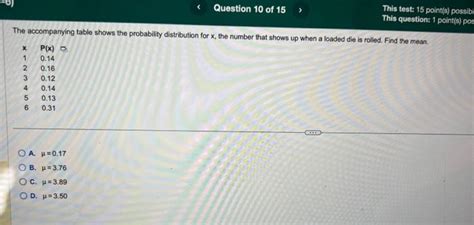 Solved The Accompanying Table Shows The Probability Chegg