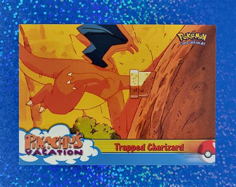 Mavin Topps Pokemon Trapped Charizard Movie Anime Pikachus Vacation