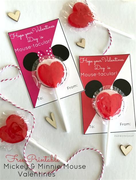 Printable Disney Valentines Day Cards Disneyclipscom Printable Mickey