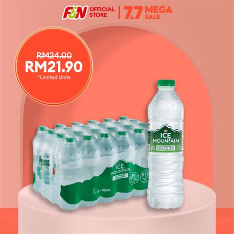 ICE MOUNTAIN Mineral Water 600ML X 24 Shopee Malaysia