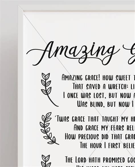 Amazing Grace Hymn SVG Amazing Grace Sign Amazing Grace - Etsy