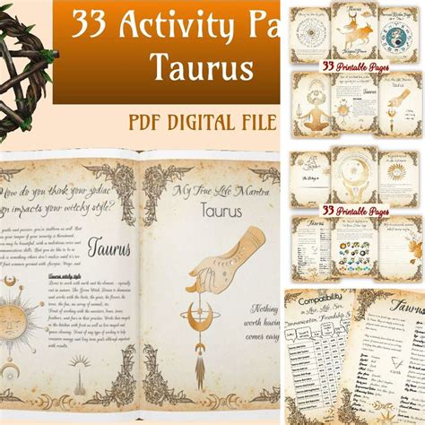 Taurus Astrological Sign Zodiac Cheat Sheets Celestial Witchy 33