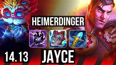 HEIMERDINGER Vs JAYCE TOP Rank 3 Heimer 8 1 13 1200 Games