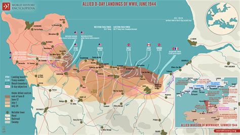 Allied D-Day Landings of WWII, June 1944 (Illustration) - World History
