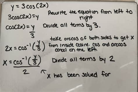 Equations Involving Inverse Trigonometric Functions Flashcards