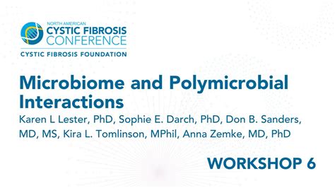 NACFC 2022 W06 Microbiome And Polymicrobial Interactions YouTube