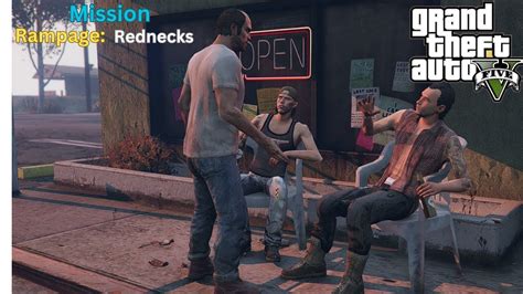 Grand Theft Auto 5 Mission Rampage Rednecks GTA 5 Trevor Full Gun