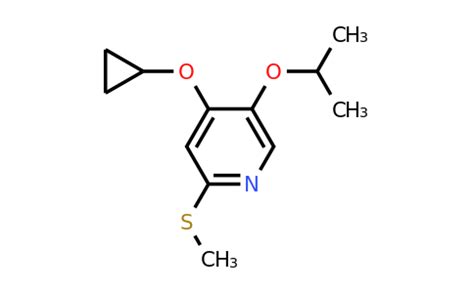 CAS 1243383 38 1 4 Cyclopropoxy 5 Isopropoxy 2 Methylthio Pyridine