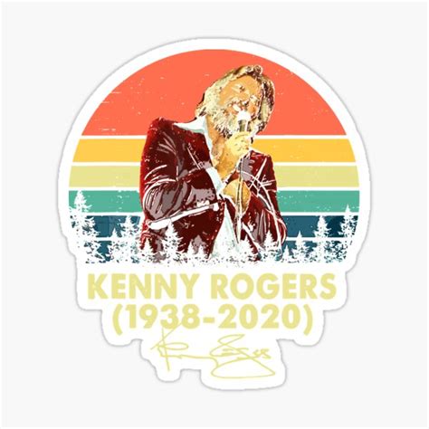 Memories Kenny Rogers Essential Sticker For Sale By Evajerrief7