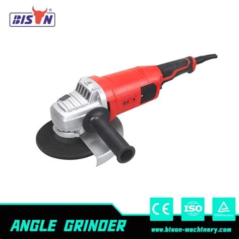 Bison 1200w 100 115 125mm Corded Brushless Rotation Handle Electrical Mini Angle Cutter Grinder