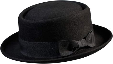 Pork Pie Hat 100 Wool Felt Men S Porkpie Breaking Bad Hats Flat Top Mens Fedora M 7 1 8 22 3 8