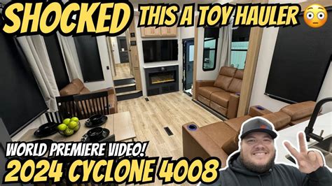 Cyclone Best Looking Toy Hauler On The Market Garage