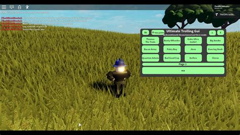 Roblox How To Get The Ultimate Trolling GUI 3 UTG Scripts YouTube
