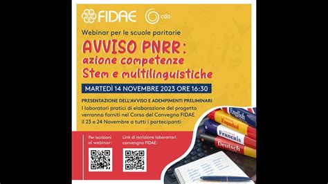 Avviso Stem Pnrr Webinar E Materiali Fidae It