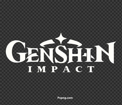 PNG White Genshin Impact Game Logo No background PxPNG Images With ...