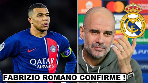 FABRIZIO ROMANO CONFIRME POUR LE FUTUR DE KYLIAN MBAPPÉ GUARDIOLA