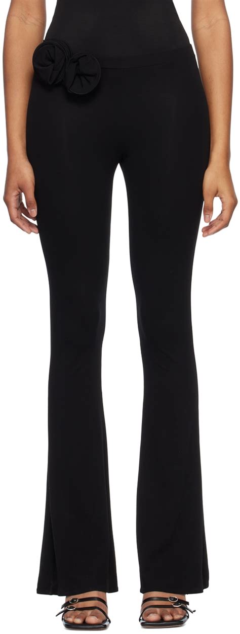 Magda Butrym Magda Butrym Black Flared Trousers Editorialist