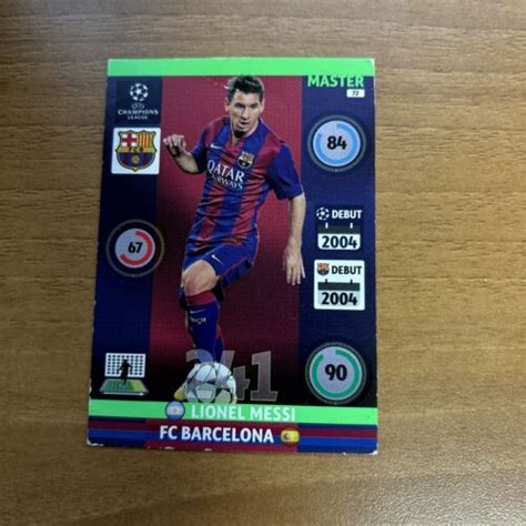 Panini Adrenalyn Xl Uefa Champions League Master Lionel Messi