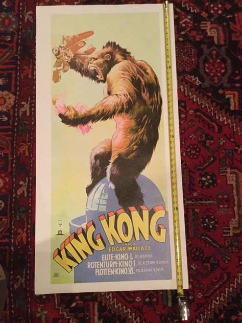 King Kong Vintage Movie Poster Foreign Ft X Ft Premium Canvas