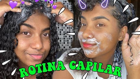 MINHA ROTINA CAPILAR DA LAVAGEM Á FINALIZAÇÃO YouTube