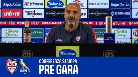 Cagliari Modena Liverani In Conferenza Stampa Pre Gara Serie Bkt