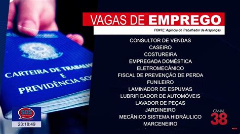 Confira As Vagas De Emprego DisponÍveis Na AgÊncia Do Trabalhador De