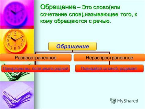 Презентация на тему: "Обращения Обращение – Это слово(или сочетание ...