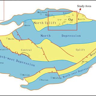 Geology of the Tarim Basin region (modified from PetroChina) | Download ...