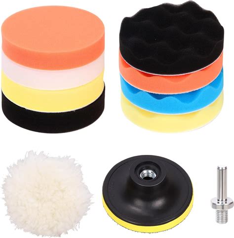 Tanstic Pcs Inch Car Foam Drill Polishing Pad Kit Buffing And