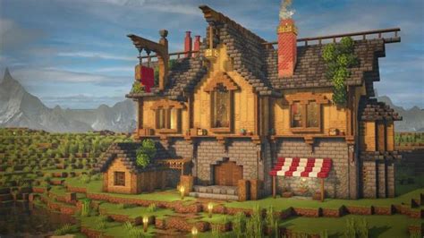 De quoi vous inspirer pour faire une taverne médiévale dans Minecraft