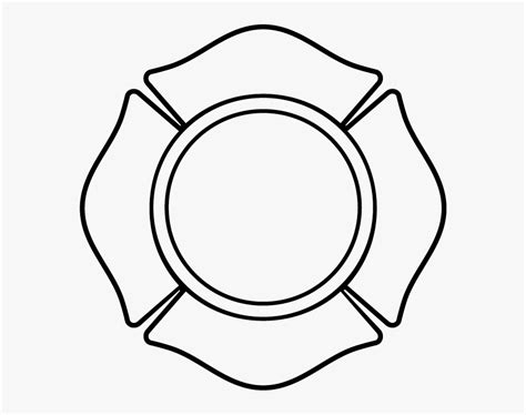 Fire Department Badge Outline Svg