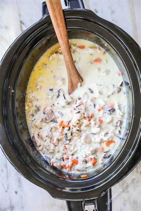 simple cream of chicken and rice soup crock pot