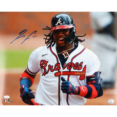 Ronald Acuna Jr Signed Braves 16x20 Photo JSA Pristine Auction