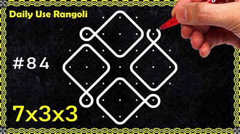 Melika Muggulu For Beginners I Kambi Kolam I Dots Rangoli I Sikku