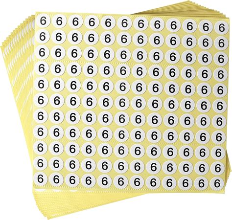 Amazon Dealzepic Number Stickers Number Round Self Adhesive