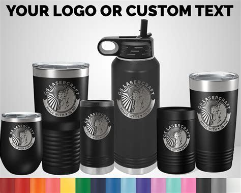 Custom Logo Tumblers Engraved Logo Tumbler Personalized | Etsy