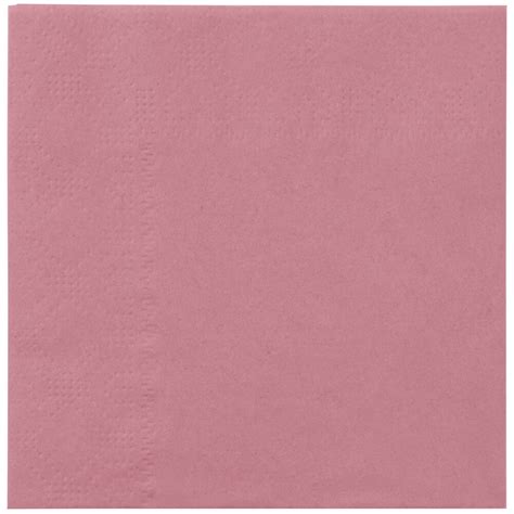 Hoffmaster 180325 Dusty Rose Pink Beverage / Cocktail Napkin - 250/Pack