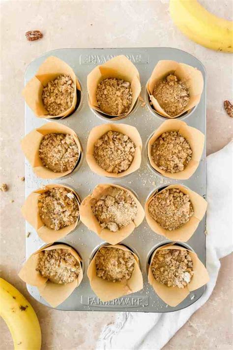 Banana Nut Protein Muffins With Pecan Crumble Lauren Fit Foodie