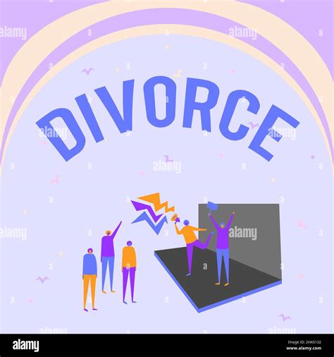 Text Showing Inspiration Divorce Conceptual Photo Legal Dissolution Of