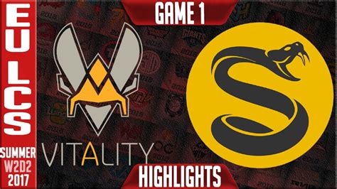 VIT Vs SPY Game 1 Highlights EU LCS W2D2 Summer Split 2017 Vitality