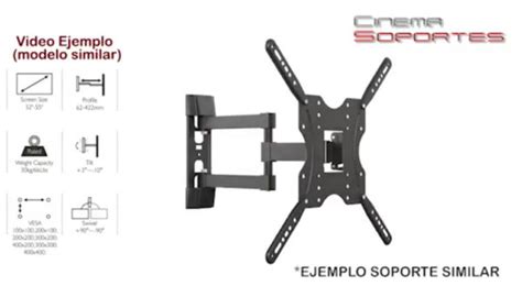 Soporte Vesa X Tv Lcd Movil Con Brazo