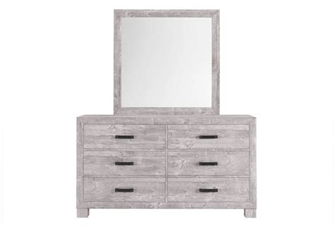 Buy Meadows Grey Dresser & Mirror - Part# NOLAN GRY -D/M | Badcock & More